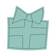 Gift Box Sketch Design