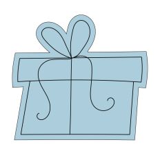 Gift Box Sketch Design