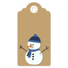 Cute Snowman Christmas Gift Tag 