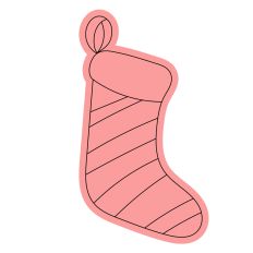 Christmas Stocking Sketch Design