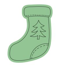 Christmas Stocking Sketch Design