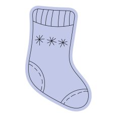 Christmas Stocking Sketch Design