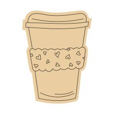Coffee To Go Love Hearts Cup