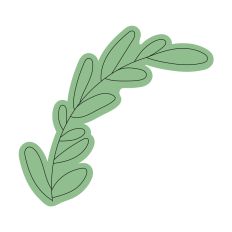 Leaves on a Branch Sketch Design