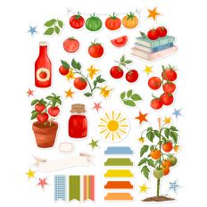 Tomato Garden Planner Sticker Sheet