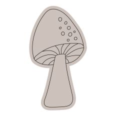 Woodland Mushroom Sketch Design