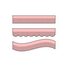 6 inch fringe strips