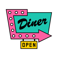 Diner Sign SVG | Retro SVG