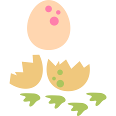 dinosaur eggs and footprints