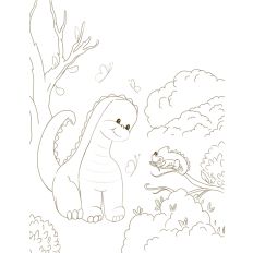 Dinosaur Coloring Page 