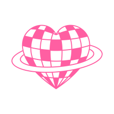 Disco Ball SVG | Heart SVG | Retro SVG