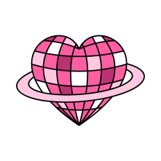 Disco Ball SVG | Heart SVG | Retro SVG