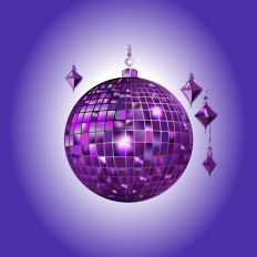 Disco Ball Party Decorations with Background