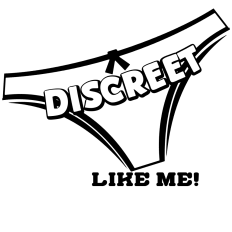 Discreet Like Me - Funny Panty SVG | Sassy & Fun DIY Iron-On Decal