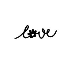 Dog "Love" Script cut file