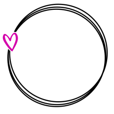 Circle Frame with Heart