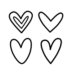 Heart (set of 4)