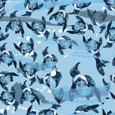 Dory the Penguin Acrylic Painting - Repeatable Pattern