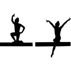 Gymnast on Beam 