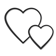 double heart doodle