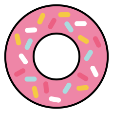 Donut with sprinkles
