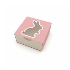 Drawer box with a bunny-shaped window