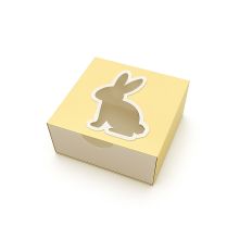 Drawer box with a bunny-shaped window