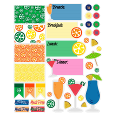Citrus and Cocktails Planner Sticker Sheet