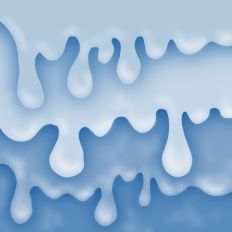 Blue 3D Drip Ice Cream Frosting Layers Background Patter