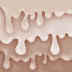 Tan Beige 3D Drip Ice Cream Frosting Layers Background Pattern