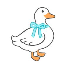 Duck with Bow