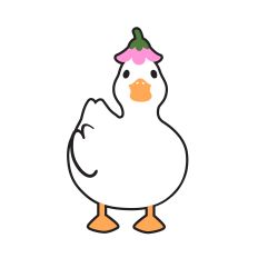 Duck with Flower