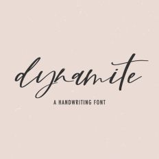 Dynamite Script Font