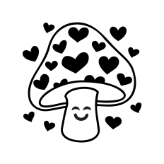 Cute Mushroom for Vinyl