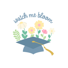 Bloom Grad Cap for Paper