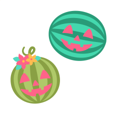 Watermelon Jack O Lantern