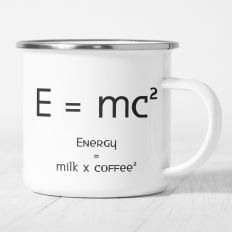 E=MC² Coffee Lover SVG – Funny Coffee Science Design for DIY Projects Mug