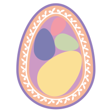 BUNNY EAR FRAME EGGS IN EGGS – RABEA BILZ