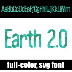 Earth 2.0 Color Font
