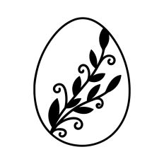 Floral Easter egg