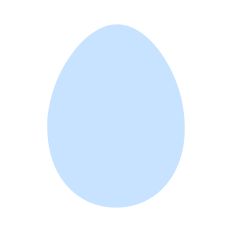 Egg silhouette template