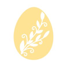 Floral Easter egg