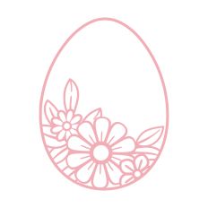 Flowers Easter egg