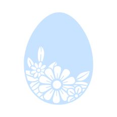 Floral Easter egg