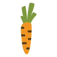 Stylized carrot