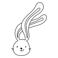 Cute Easter bunny face