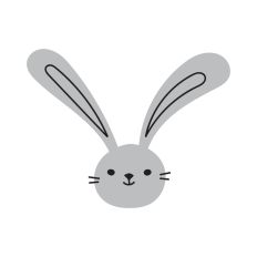 Easter bunny face