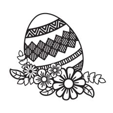 Floral Easter egg