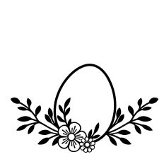 Floral Easter Egg