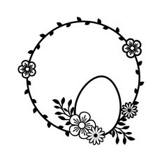 Easter Egg with Frame
